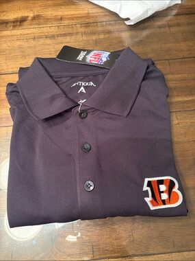 Antigua Black with Cincinnati Bengals Logo